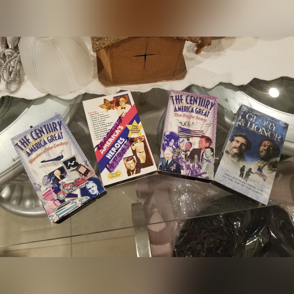 3 VHS America Great/Heroes